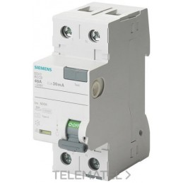 Interruptor diferencial Siemens 5SV4616-0 2P 63A 300mA