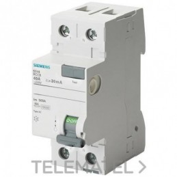 Siemens Interrupción diferencial 2P 63A AC 300mA 5SV4614-0