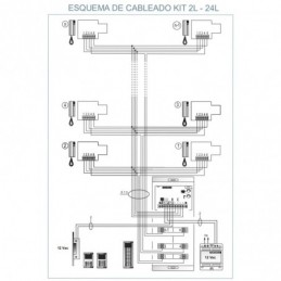 Kit portero Fermax CITYMAX 2L AG 230V Tel. Bl., 6202