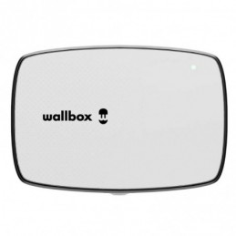 Cargador para vehículo eléctrico Wallbox Commander 2S 22kW tipo 2 y cable de 5 metros, color blanco