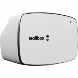 Cargador para vehículo eléctrico Wallbox Commander 2S 22kW tipo 2 y cable de 5 metros, color blanco