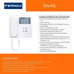 Fermax Monitor VEO WIFI 4,3" DUOX PLUS 9446