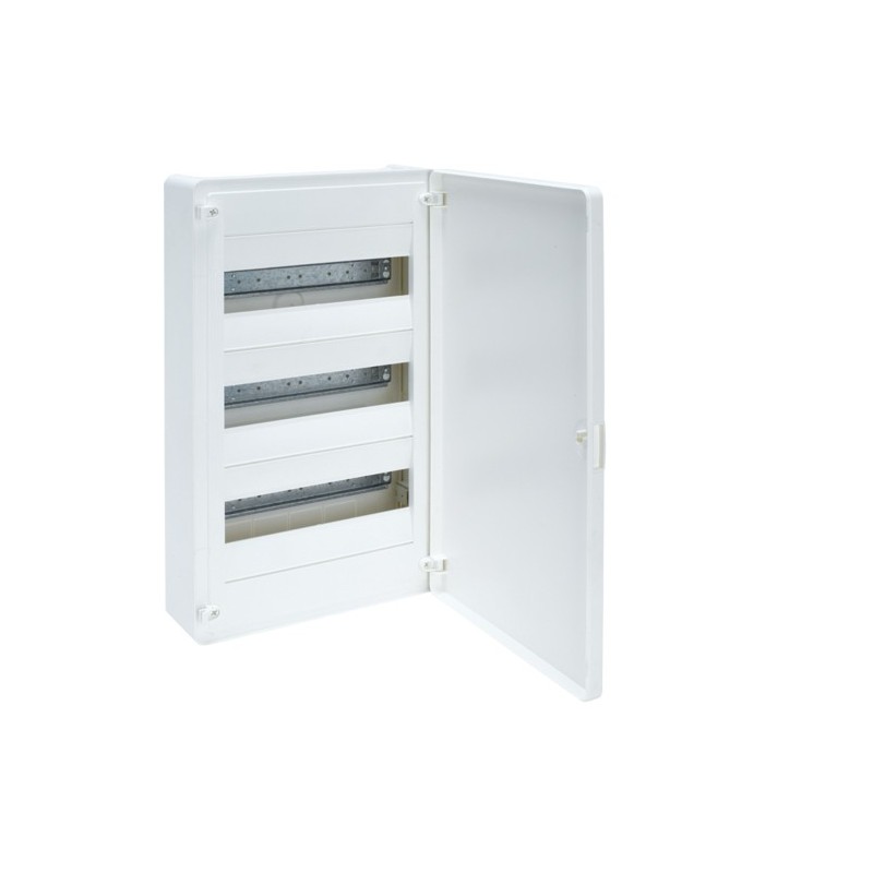 Hager caja superficie Vega VB 18M 2F puerta opaca