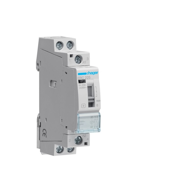 Hager Contactor Manual 25A 2NA 230V ERC225