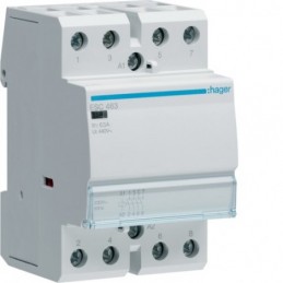 Hager Contactor 63A 4NA 230V AC 4 Contactos NO ESC463