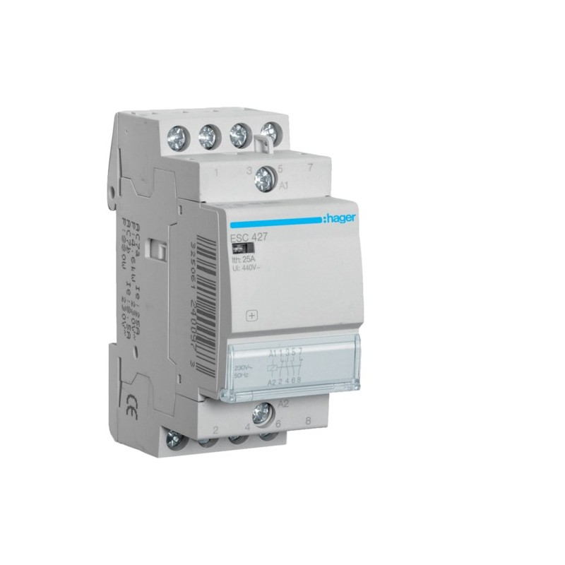 CONTACTOR, 25A, 2NA+2NC, 230V