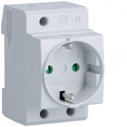 Hager Toma de Corriente Schuko 10/16A 230V 2P+T SN016P