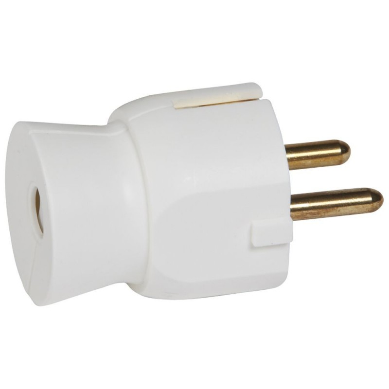 Legrand Clavija blanca 2P+T 16A Salida Recta 050315