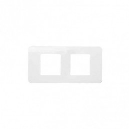 Niessen Placa 2 elementos horizontal Stylo Blanco 2272.1 BA