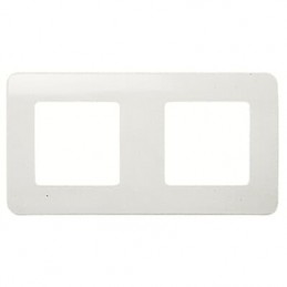 Niessen Placa 2 elementos horizontal Stylo Blanco 2272.1 BA