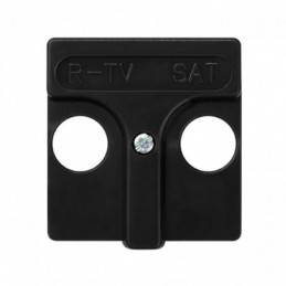 Simon 27 - tapa 45x45 mm para r-tv sat grafito 27097-38