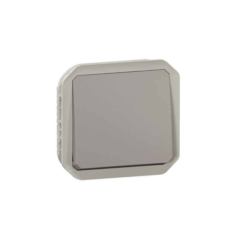 PULSADOR NA PLEXO MODULAR GRIS - 10 A